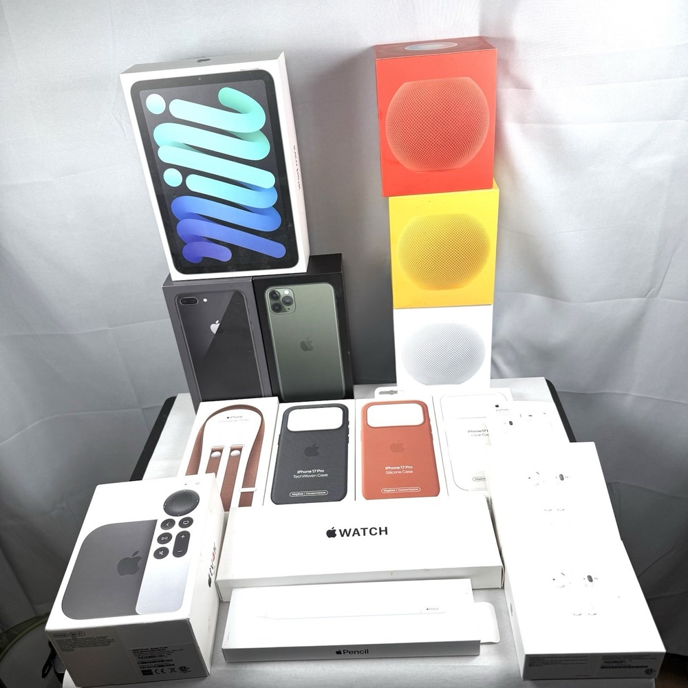 Lot of 16 Apple Products Empty Boxes - iPhones iPads AirPods Watches and More